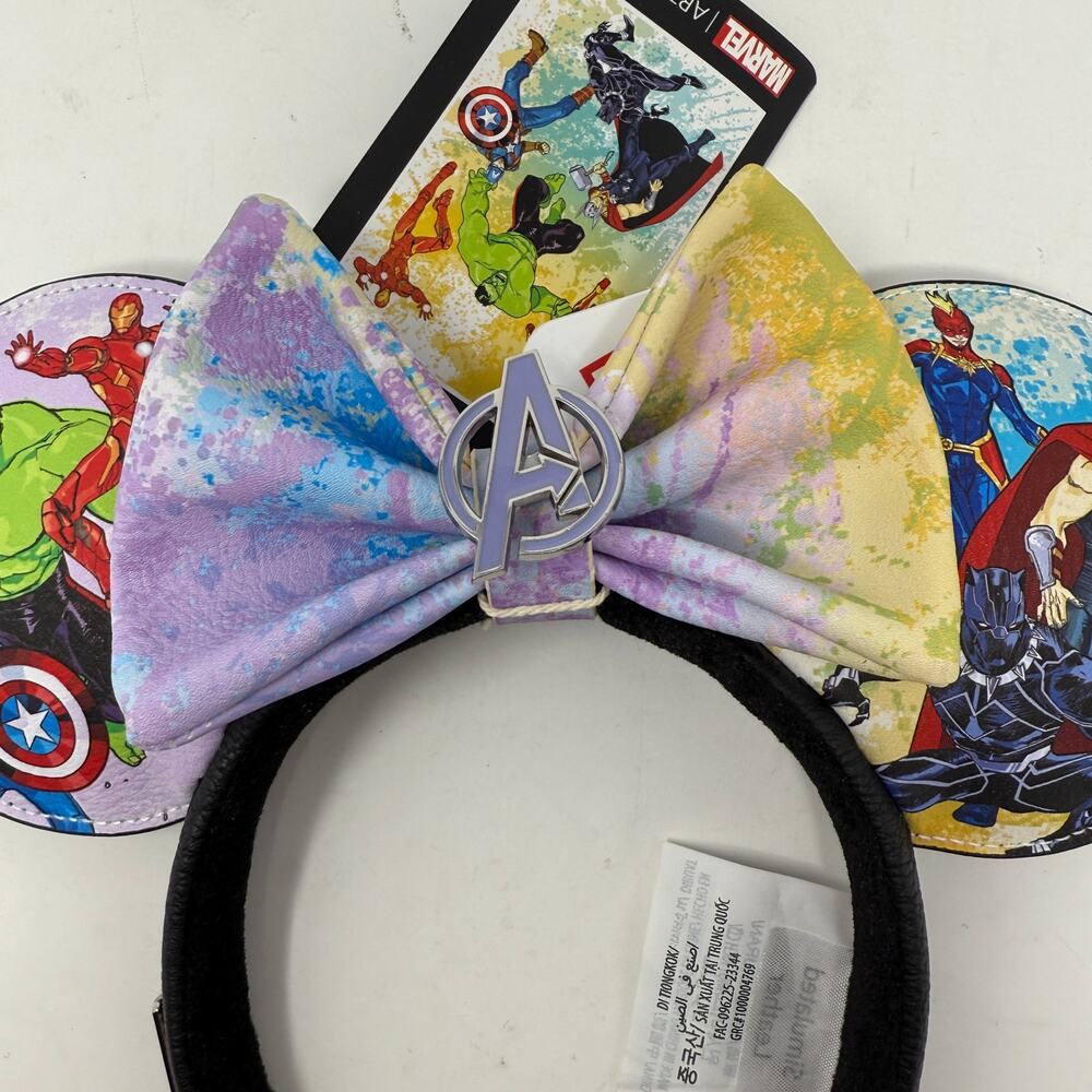 NWT Disney Marvel Avengers Mickey Ears Loungefly Hero Theme Parks Collector - Picture 14 of 14